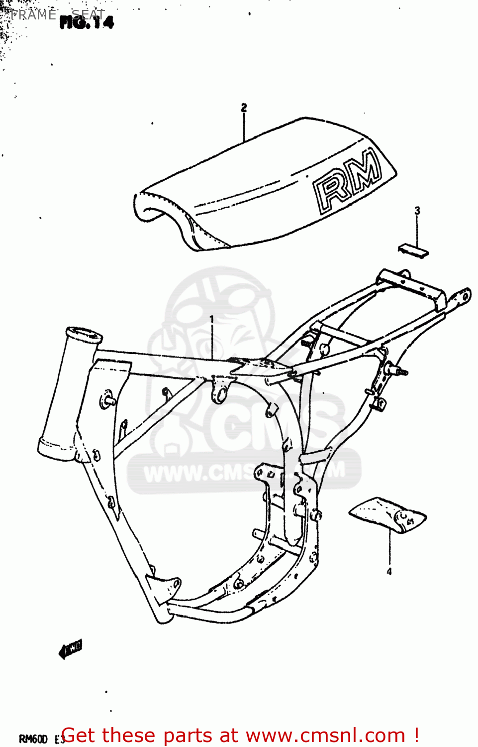 FRAME - SEAT RM60 1982 (Z) USA (E03)