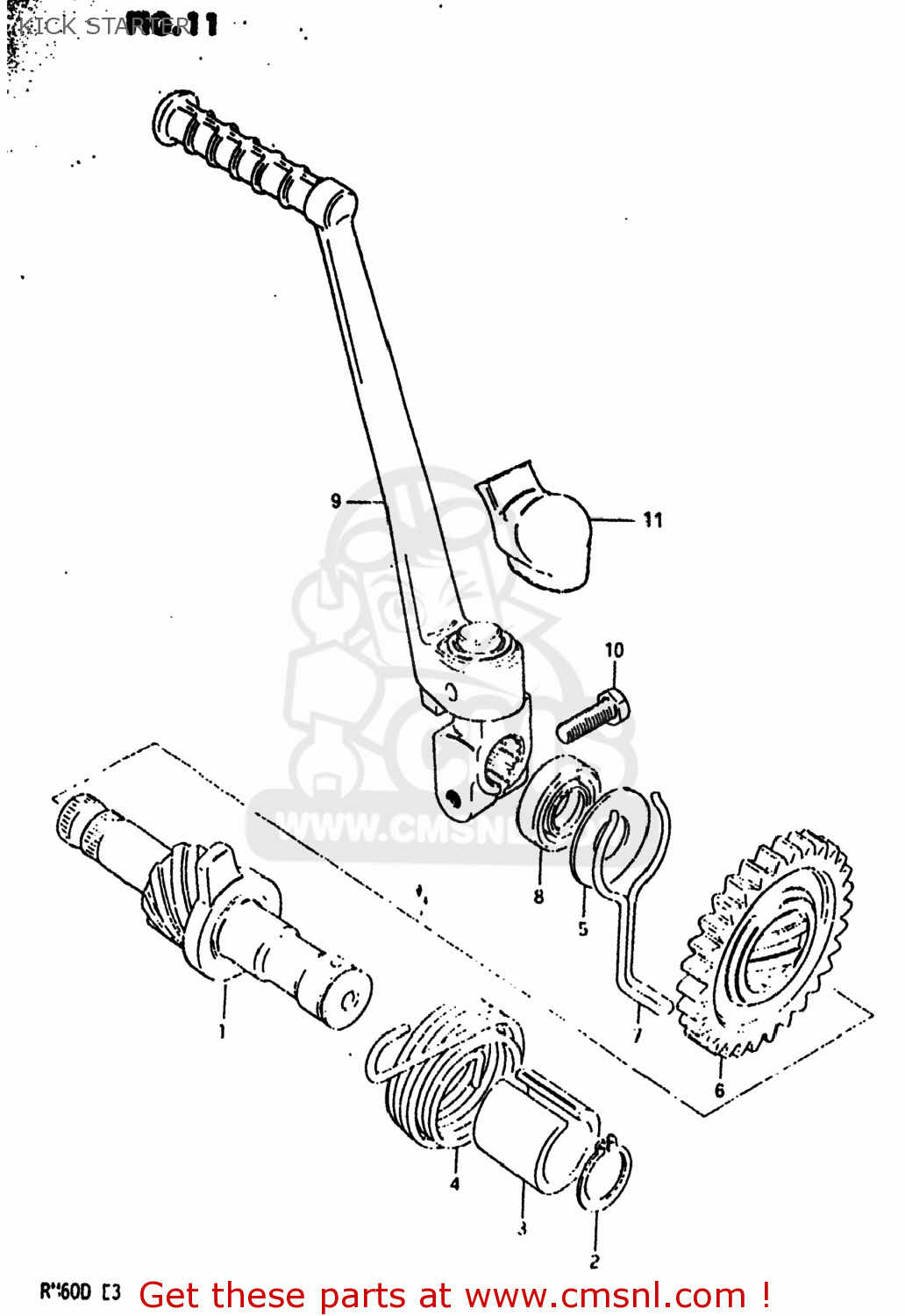 KICK STARTER RM60 1982 (Z) USA (E03)