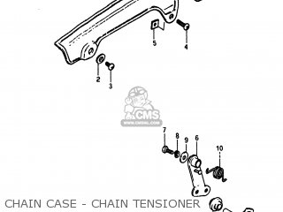 CHAIN CASE - CHAIN TENSIONER - RM60 1982 (Z) USA (E03)