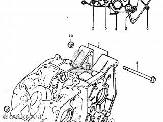 CRANKCASE - RM60 1982 (Z) USA (E03)