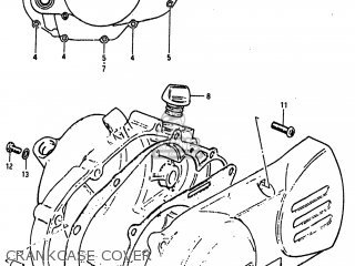 CRANKCASE COVER - RM60 1982 (Z) USA (E03)