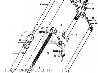 FRONT FORK (MODEL D) - RM60 1982 (Z) USA (E03)