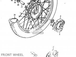 FRONT WHEEL - RM60 1982 (Z) USA (E03)