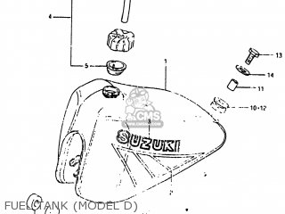 FUEL TANK (MODEL D) - RM60 1982 (Z) USA (E03)