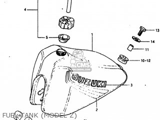 FUEL TANK (MODEL Z) - RM60 1982 (Z) USA (E03)