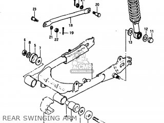 REAR SWINGING ARM - RM60 1982 (Z) USA (E03)