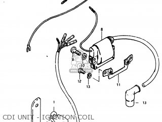 CDI UNIT - IGNITION COIL - RM60 1983 (D) USA (E03)