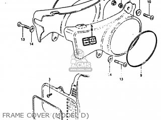 FRAME COVER (MODEL D) - RM60 1983 (D) USA (E03)