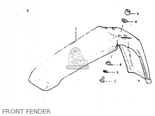 FRONT FENDER - RM60 1983 (D) USA (E03)