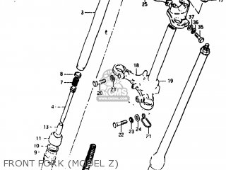 FRONT FORK (MODEL Z) - RM60 1983 (D) USA (E03)