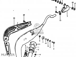 MUFFLER - RM60 1983 (D) USA (E03)