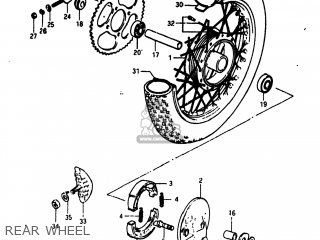 REAR WHEEL - RM60 1983 (D) USA (E03)