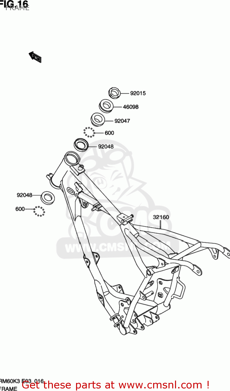 FRAME RM60 2003 (K3) USA (E03)