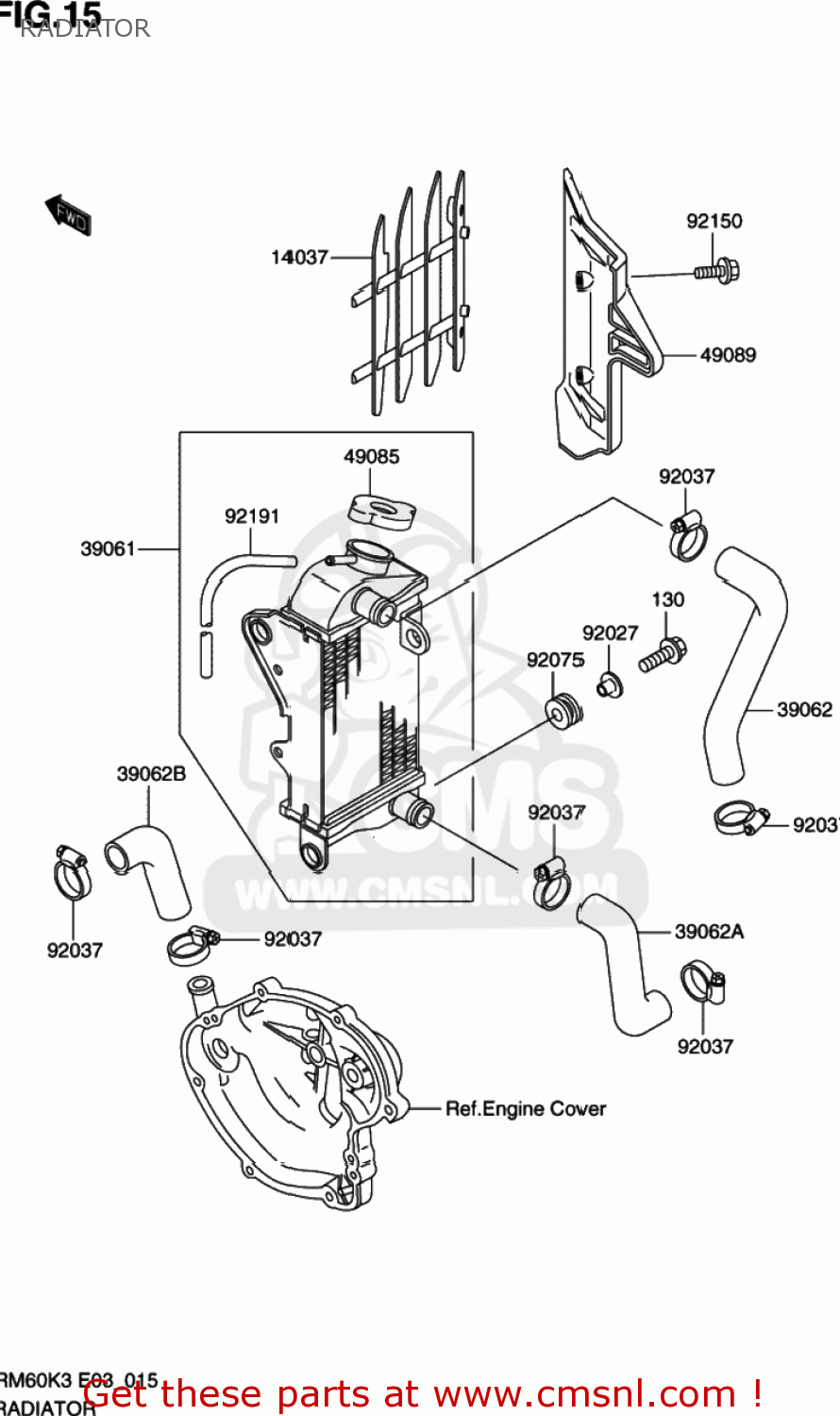RADIATOR RM60 2003 (K3) USA (E03)