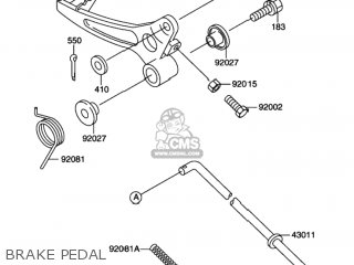 BRAKE PEDAL - RM60 2003 (K3) USA (E03)