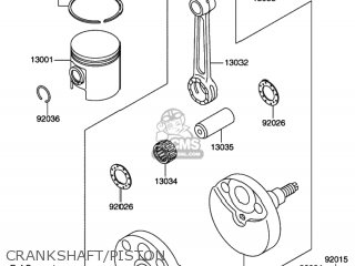 CRANKSHAFT/PISTON - RM60 2003 (K3) USA (E03)