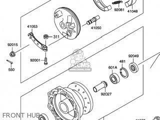 FRONT HUB - RM60 2003 (K3) USA (E03)