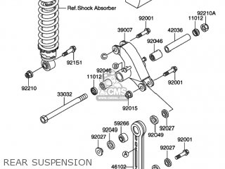 REAR SUSPENSION - RM60 2003 (K3) USA (E03)