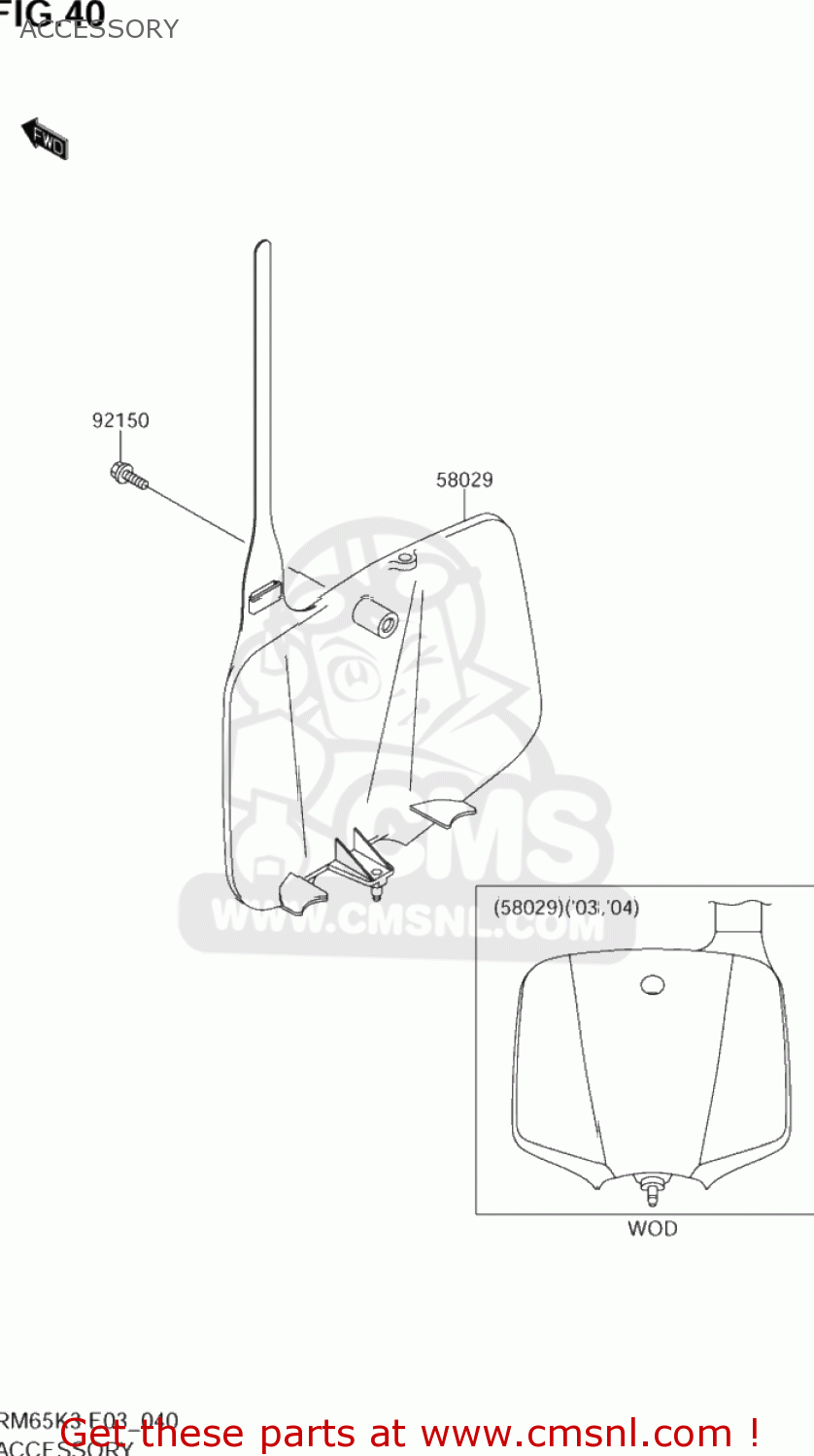 ACCESSORY RM65 2003 (K3) USA (E03)