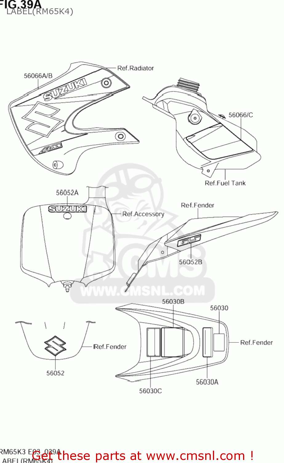 LABEL(RM65K4) RM65 2003 (K3) USA (E03)