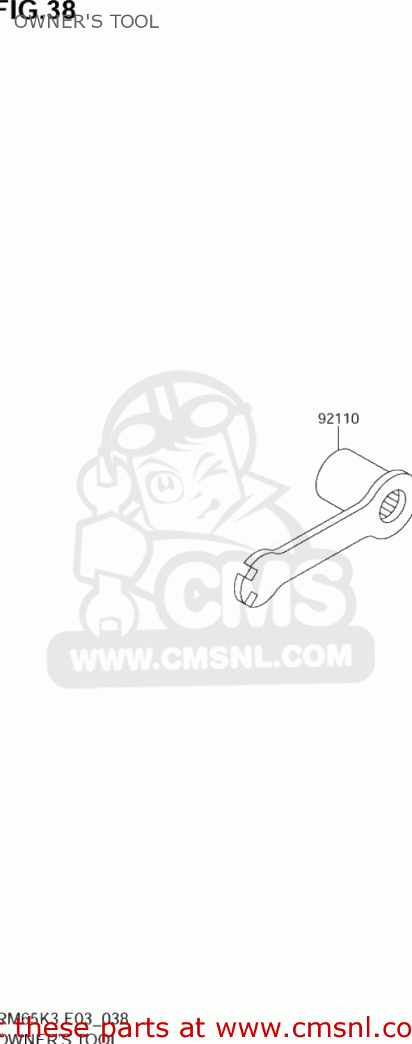 OWNER'S TOOL RM65 2003 (K3) USA (E03)