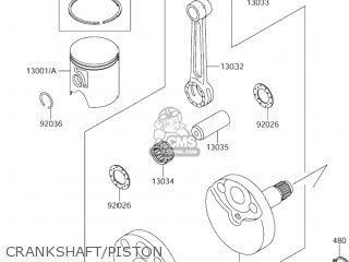 CRANKSHAFT/PISTON - RM65 2003 (K3) USA (E03)