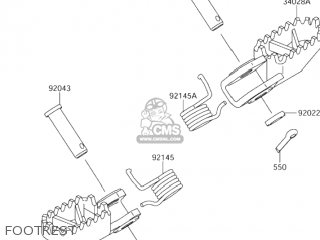 FOOTREST - RM65 2003 (K3) USA (E03)