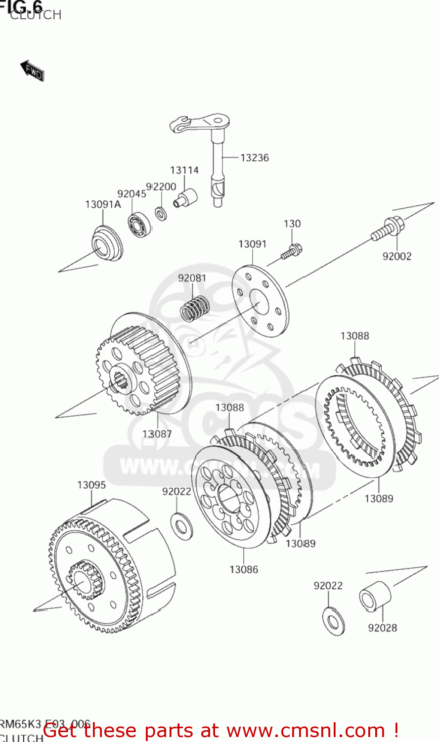 CLUTCH RM65 2004 (K4) USA (E03)