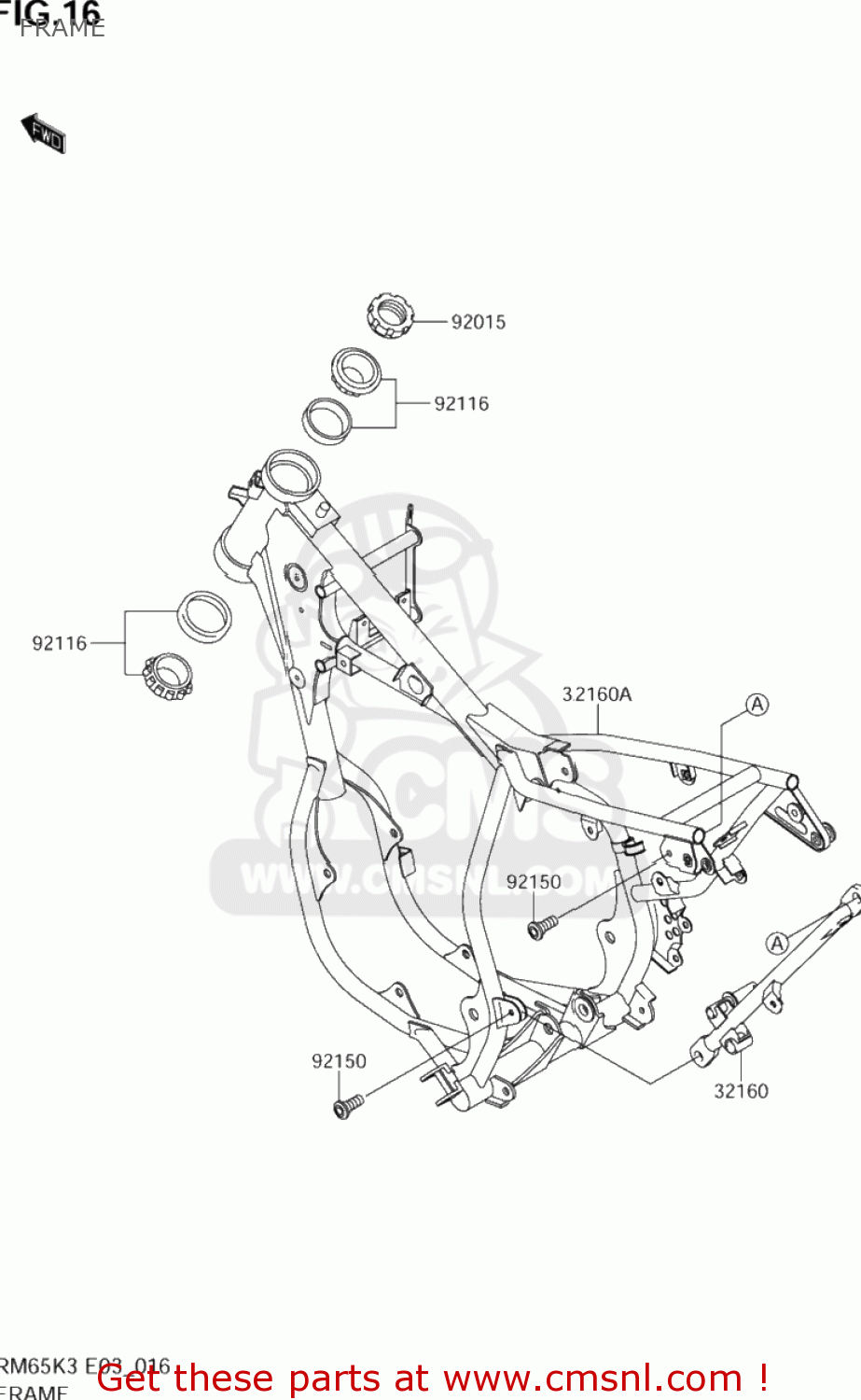 FRAME RM65 2004 (K4) USA (E03)