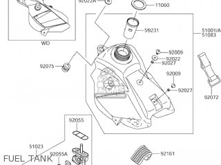 FUEL TANK - RM65 2004 (K4) USA (E03)
