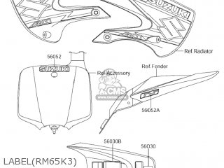 LABEL(RM65K3) - RM65 2004 (K4) USA (E03)