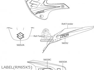 LABEL(RM65K5) - RM65 2004 (K4) USA (E03)