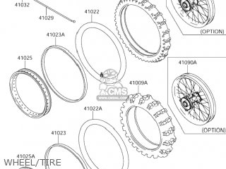 WHEEL/TIRE - RM65 2004 (K4) USA (E03)