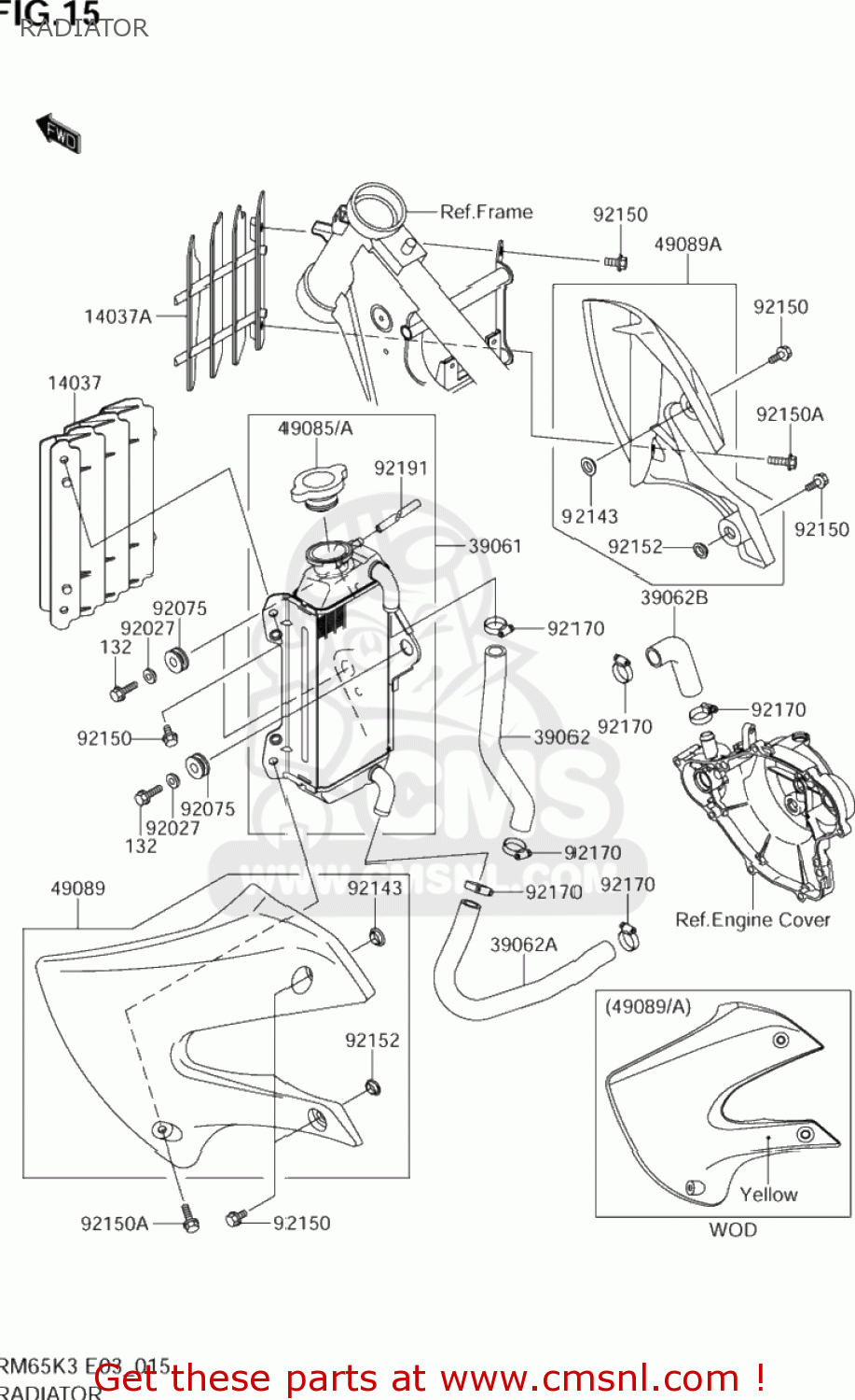 RADIATOR RM65 2005 (K5) USA (E03)