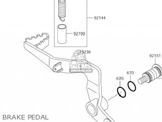 BRAKE PEDAL - RM65 2005 (K5) USA (E03)