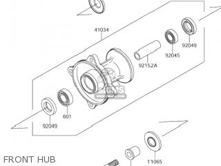 FRONT HUB - RM65 2005 (K5) USA (E03)