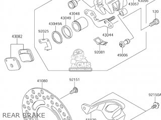 REAR BRAKE - RM65 2005 (K5) USA (E03)