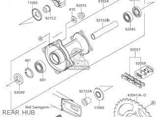 REAR HUB - RM65 2005 (K5) USA (E03)