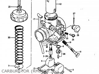 CARBURETOR (RM80B) - RM80 1977 (B) USA (E03)