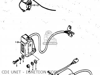 CDI UNIT - IGNITION COIL - RM80 1977 (B) USA (E03)
