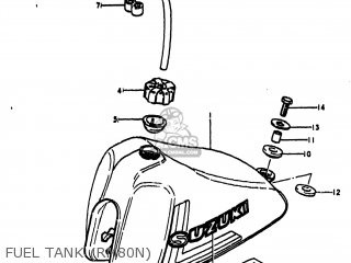 FUEL TANK (RM80N) - RM80 1977 (B) USA (E03)