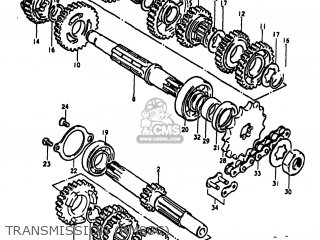 TRANSMISSION (RM80C) - RM80 1977 (B) USA (E03)
