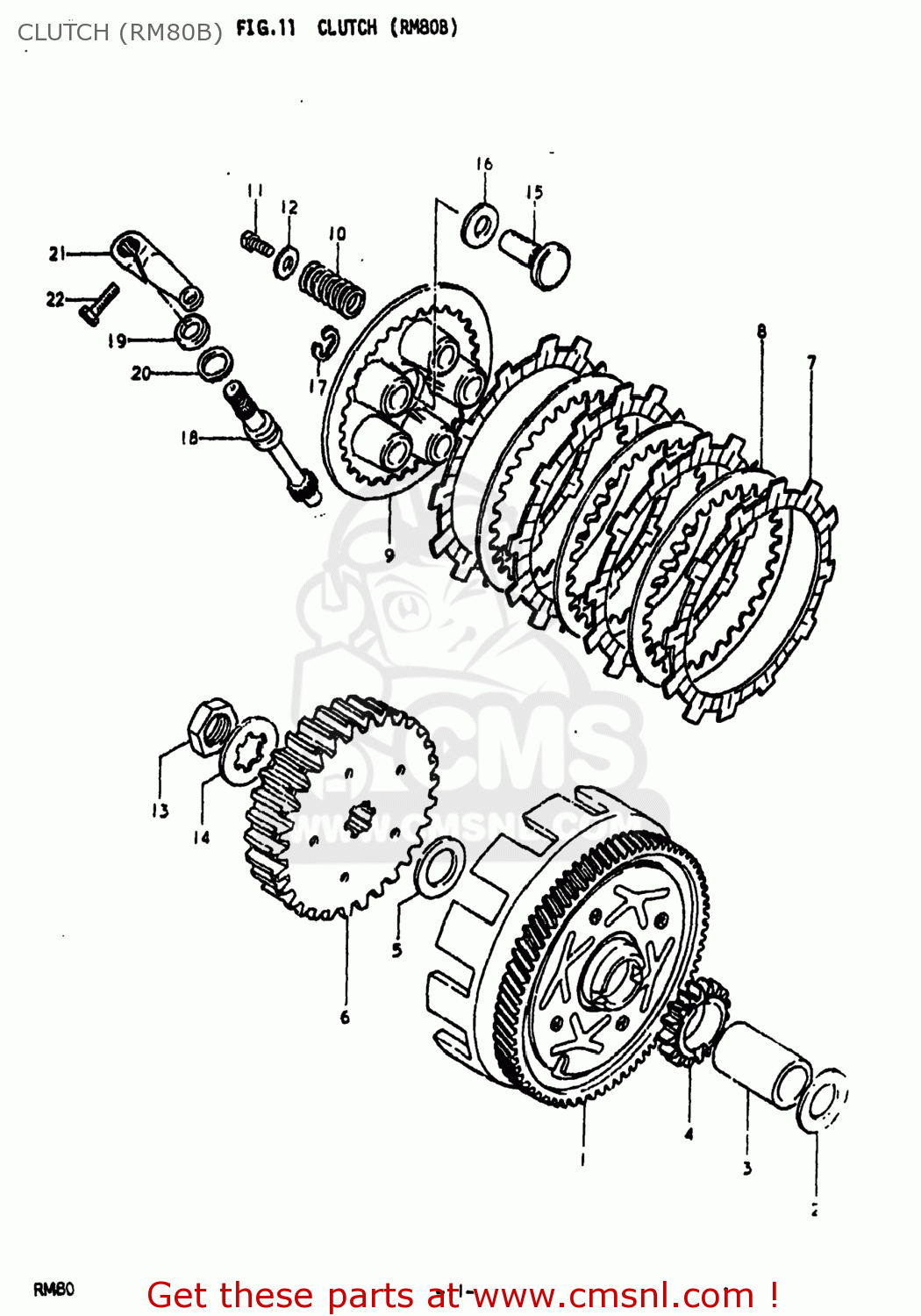 CLUTCH (RM80B) RM80 1978 (C) USA (E03)