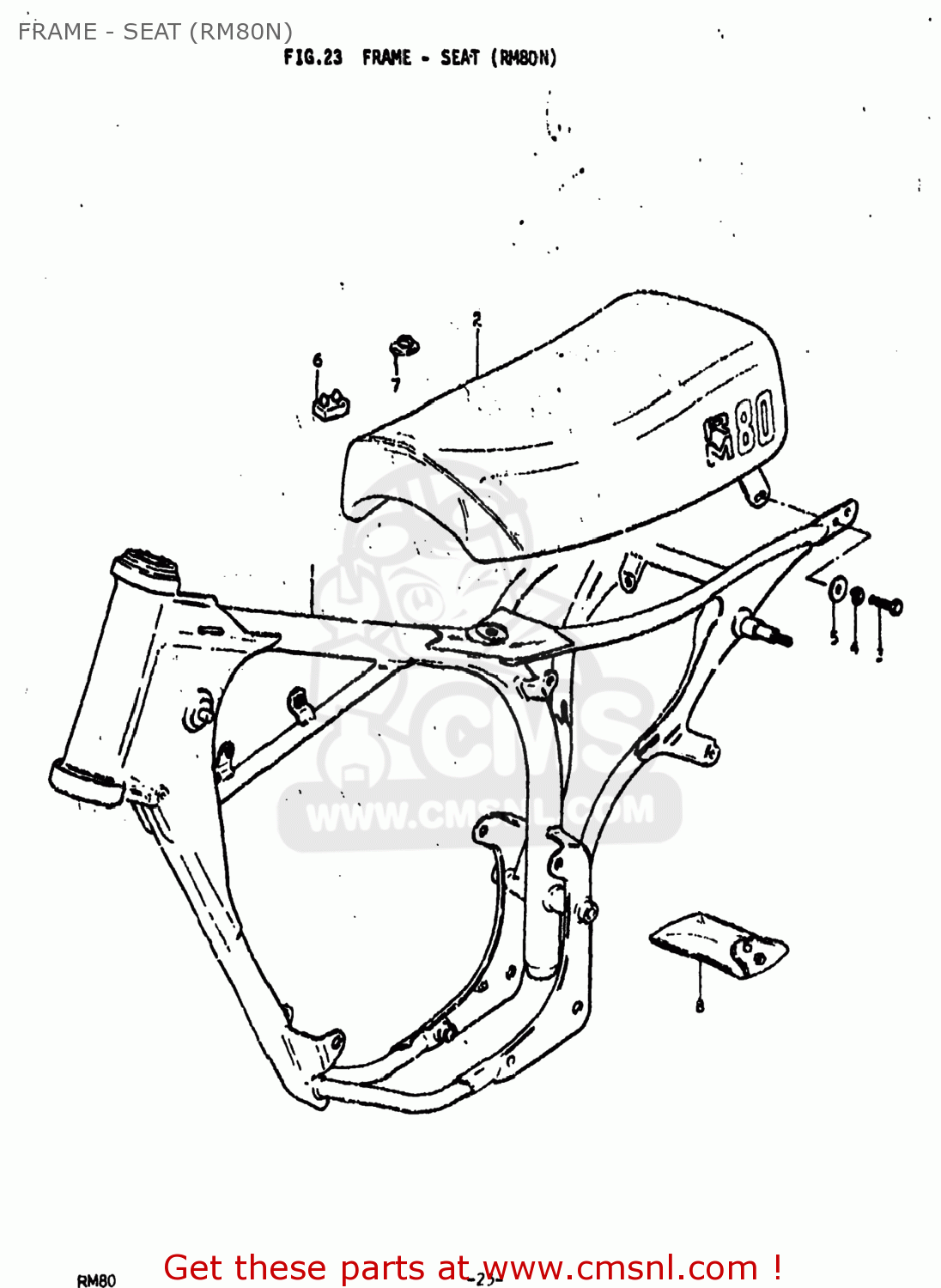 FRAME - SEAT (RM80N) RM80 1978 (C) USA (E03)