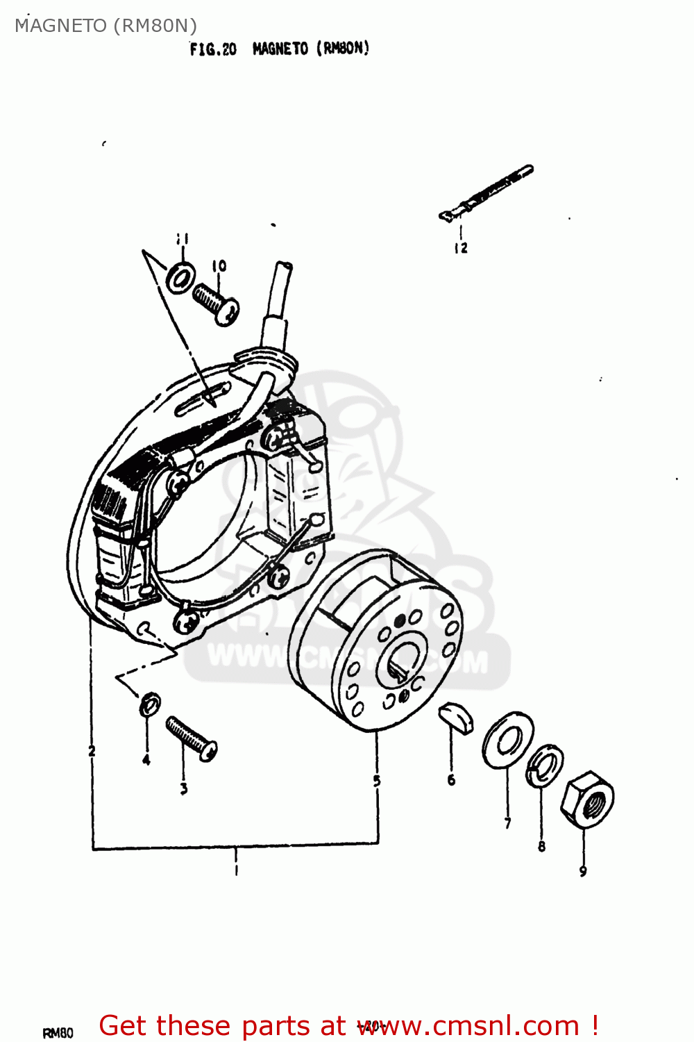 MAGNETO (RM80N) RM80 1978 (C) USA (E03)