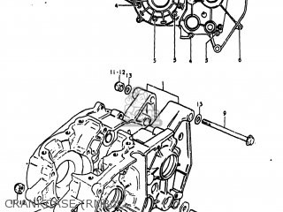 CRANKCASE (RM80C - RM80 1978 (C) USA (E03)