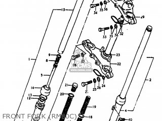 FRONT FORK (RM80C) - RM80 1978 (C) USA (E03)