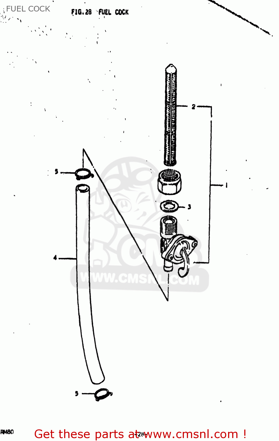 FUEL COCK RM80 1979 (N) USA (E03)