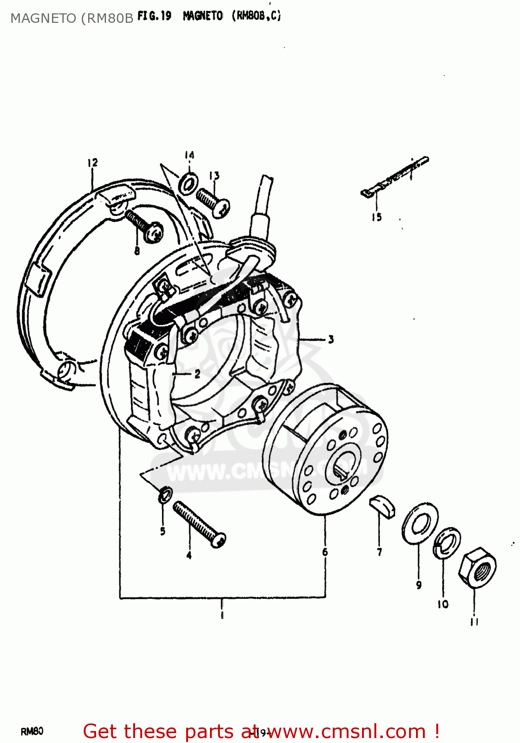 MAGNETO (RM80B RM80 1979 (N) USA (E03)
