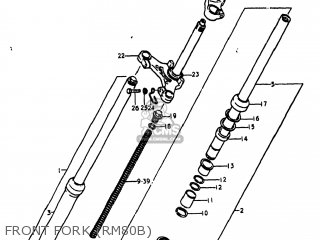 FRONT FORK (RM80B) - RM80 1979 (N) USA (E03)